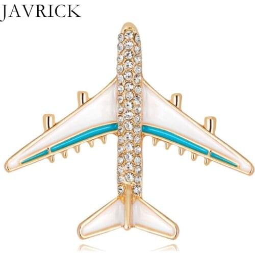 Plane Brooch Airplane Enamel Charms Jewelry Party Badge Banquet Scarf Pins Personality Clothes Decoration Birthday Gift
