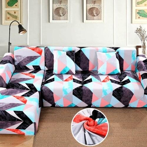 Sofa Cover For living Room Elastic Stretch seat Couch Covers Sectional Corner L-shape Sofa Cover all warp Towel slipcovers
