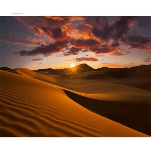 CraftArtGo Painting By Numbers Landscape Drawing On Canvas HandPainted Gift Picture By Number Waterfall Kits Home Decoration