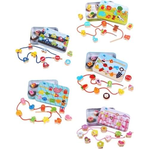 Kids Lovely Animal Shaped Blocks Toy Brain Training Portable Maze Toys Childrens Animal Shaped Play Set 69HE