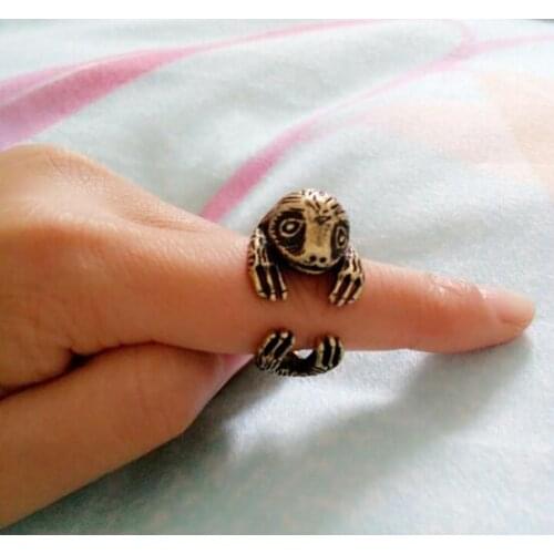 Drop shipping-3D Retro Sloth Ring