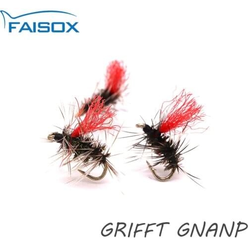 FAISOX 5Pcs Griiff Gnap Fly Fishing Flies Direct BH Prince Nymph Assortment For Trout Fishing Flies #16#18