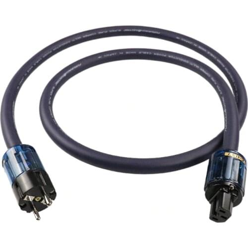 Furutech US / EU 037 Rhodium Plated Plug With Blue Appearance Plug Power Amplifier Audio CD Power Cord