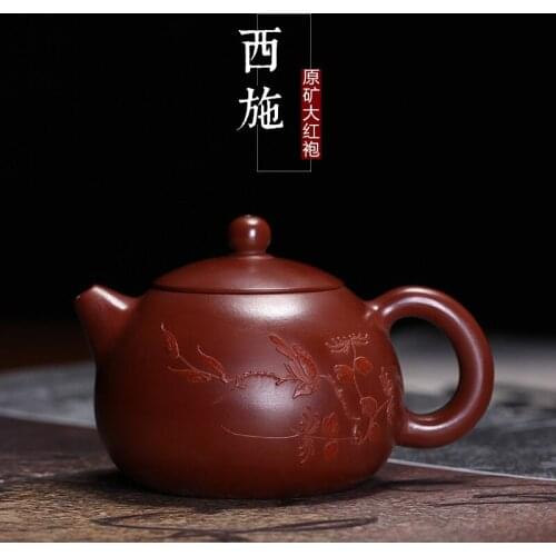 Clay painted purple clay pot wholesale raw ore Zhuni small teapot Guangdong kungfu tea special three cup pot for sale