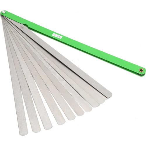 300mm Gap Feeler Gauge 17 Blades Metric 0.02-1mm Thickness Stainless Steel Measurement Tool Filler Gauge New