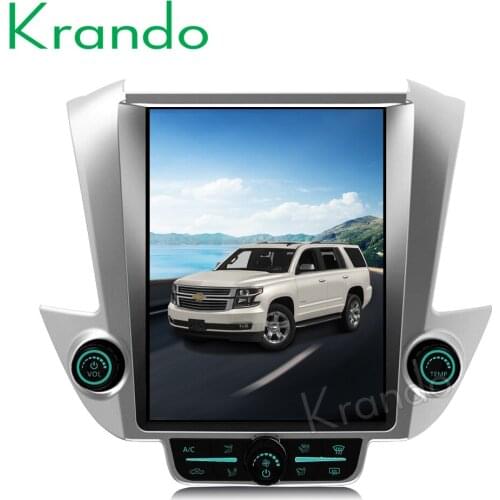 Krando Android 8.1 12.1" verticial screen car dvd gps for GMC Yukon/Chevrolet Tahoe Suburban 2015+ GPS multimedia player