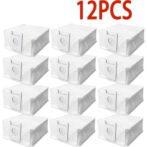 12PCS Dust Bag for Xiaomi Roidmi EVE Plus Robot Vacuum Cleaner Garbage Storage Bag Replacement Accessories Professional Parts