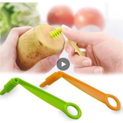 Fruit Vegetable Multifunctional Cutting Device Cucumber Spiral Slicer Potato Rolls Rotating Knife For Kitchen Accessorie Gadgets