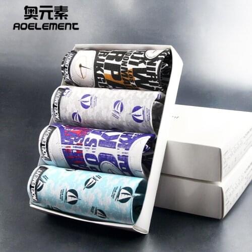 4pcs/Lot Mens Panties Male Underpants Man Pack Shorts Boxers Underwear Briefs Soft Natural Modal For Youth Boys Pink Color 001