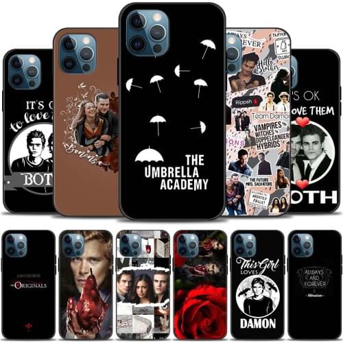 The Vampire Diaries Damon Soft Case TPU Cover For iPhone 12 13 11 Pro Fundas for IPHONE X XS Max XR 8 7 6 6S Plus SE Shell