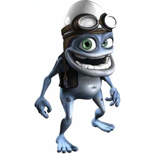 Personality Big Crazy Frog Cartoon Waterproof PVC Car Stickers Sunscreen Vinyl JDM Bumper Trunk Truck Graphics VAN Fine Decal