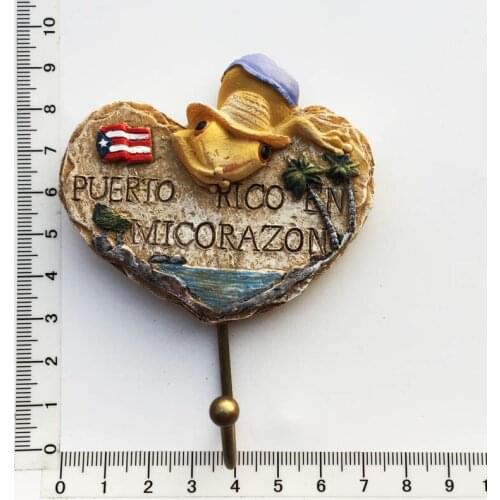 United States Puerto Rico Autonomous State creative refrigerator stickers hook three-dimensional painted tourism memorial crafts