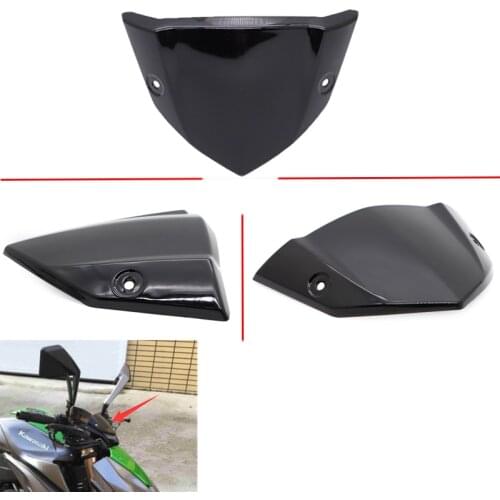 Motorcycle Front Glass sun visor Viser Windshield WindScreen Wind Shield screen Deflector Cover For Kawasaki Z1000 Z 1000 14-20