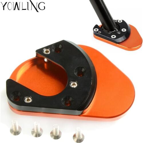 Motorcycle Stands Kickstand Enlarger Side Stand Pad Extension Support Plate FOR RC125 RC 125 2014 2015 2016 2017 2018 2019