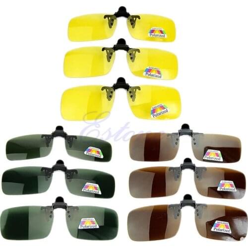 Polarized Day Night Vision Clip-on Flip-up Lens Sunglasses Driving Glasses Balaclava