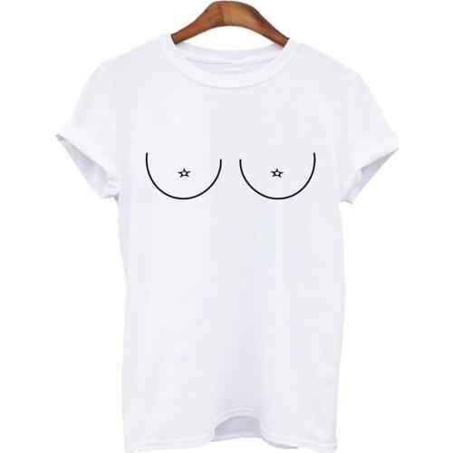 Casual Print Short Sleeve T-shirt Funny T Shirts Women Leisure Streetwear Creative Tshirt Cartoon Pattern Camisas Mujer