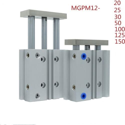 SMC Type MGPM12 Thin cylinder with rod MGPM 12-20/25/30/50/75/100/125/150 Three axis three bar MGPM 12 Pneumatic components