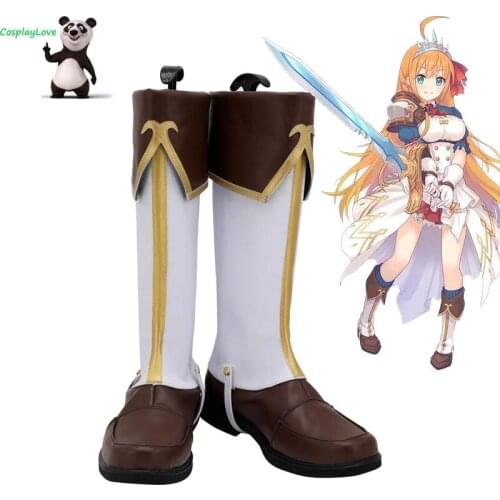 Princess Connect! Re: Dive Pecoriinu White Brown Cosplay Shoes Long Boots Leather CosplayLove For Halloween Christmas