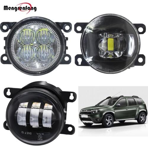 LED Fog Light For Dacia Duster Closed Off-Road Vehicle 2010-2015 Car Front Bumper Fog Lamp DRL Daytime Running Light H11 12V