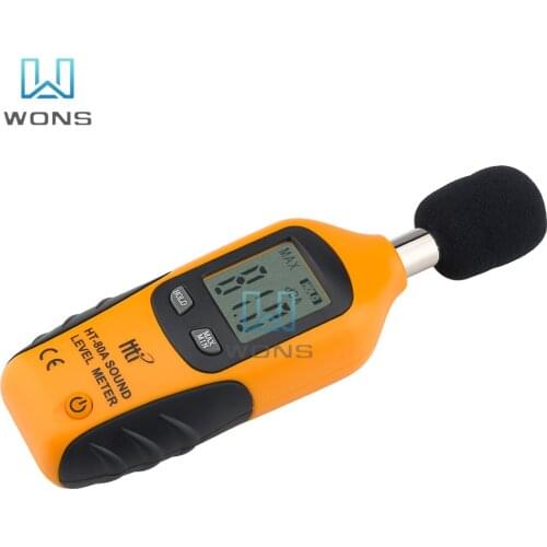Noise meters HT-80A Decibel Meter Digital Sound Meter 30 – 130 dB Audio Noise Measure Device For Factories Hospitals Schools