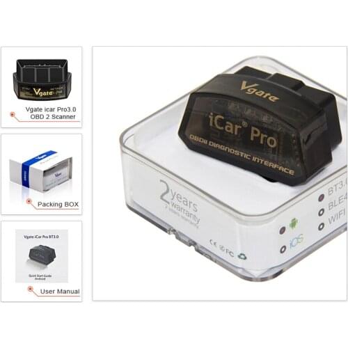 Vgate ICar Pro V2.2 OBD 3.0 Bluetooth Support Android Mobile Phone Low Power Consumption Automatic Sleep