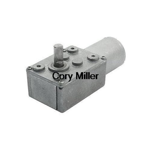 High Torque DC 12V 100RPM Speed Reducer Turbine Worm Gear Motor