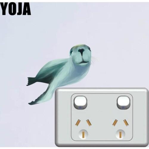 YOJA Cute Seal Originality Wall Sticker Switch Decal Bedroom High Quality PVC Accessories 11SS0332