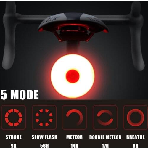 Bicycle Tail Light USB Rechargeable Bike Rear Light Mini Flash Taillight Safety Warning Lights Cycling MTB Back Lamp