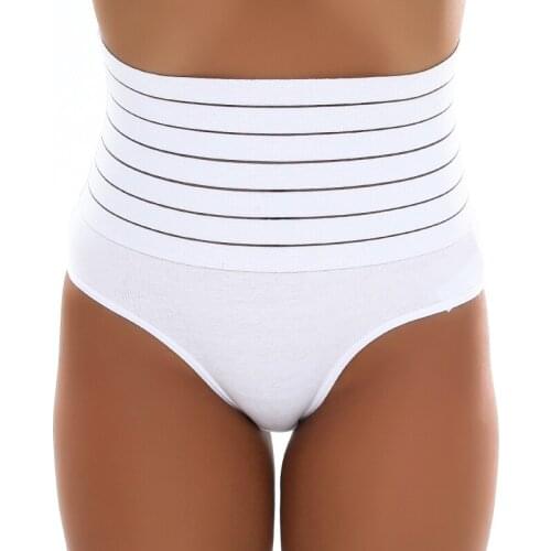 Womens Slimming Waist Underpant Female Seamless Butt Lifter High Waist Shaper Waist Trainer Tummy Control Belly Briefs 2021