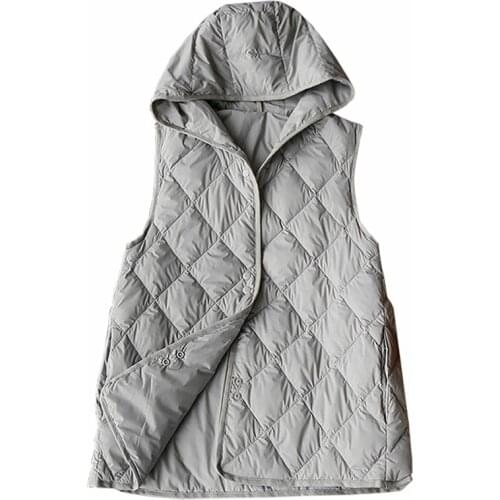 90% Ultra Light White Duck Down Women Vest Thin Coat Women Duck Down Sleeveless Jacket Autumn And Winter Coat