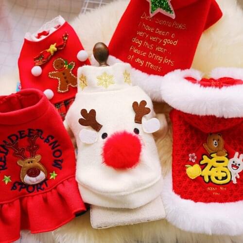 Winter Pet Clothes Dog Clothes For Small Dogs Fleece Keep Warm Dog Clothing Coat Jacket Sweater Pet Costume For Dogs Christmas