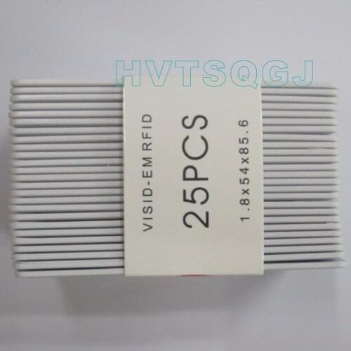 100pcs Free shipping sample 125KHz TK4100 Blank Smart Card for Access Control