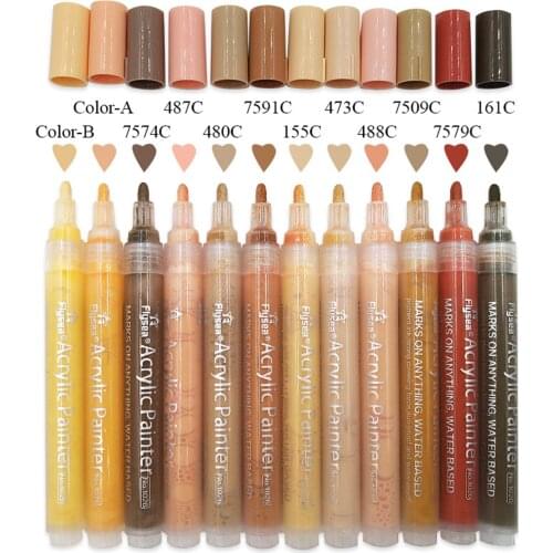 12 Colors Paint Makers Pens Water-based Pen Kit for Home DIY Painting, Scrapbook Coloring, Greeting Card Making, Art Projects