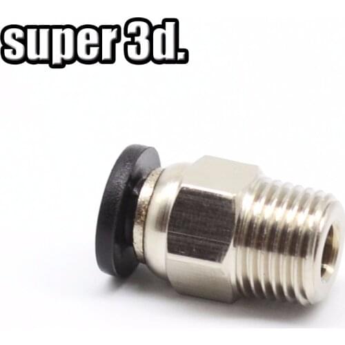 2pcs 3D Printer Remote Hot Head OD 4mm For 4mm PTFE Tube Connector Coupler