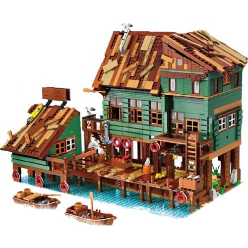 30102 Captains Wharf Building Blocks Bricks Collection DIY Toys for Children