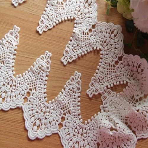 5Yards/lot 11cm width Lovely Designed Milk silk Lace Cotton White Black Lace Trim Crochet Ribbon Free Shipping