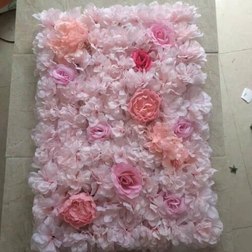 60x40cm Artificial Rose Flower Wall Panels for Wedding Backdrop Centerpieces Party Decorations supplies