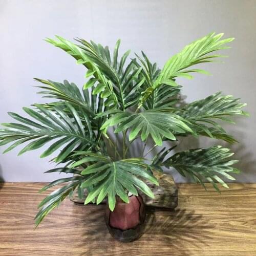 65CM Persian Leaves Palm Tree Tropical Plantas Artificiales Home Decor Bonsai Garden Aesthetic Room Wall Decoration Accessories