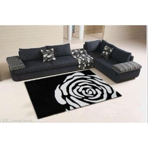 Handmade acrylic flower carpet mats living room coffee table bedroom bed carpet mats doormat 260cm x 300 cm