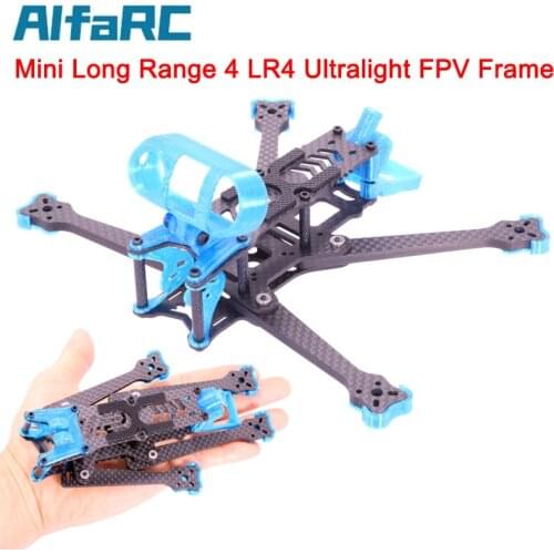 AlfaRC Mini Long Range 4 LR4 Ultralight FPV Frame Kit Drone FPV Racing Freestyle Fit CADDX VISTA 1106 1204 1306 1408 1507 Motor