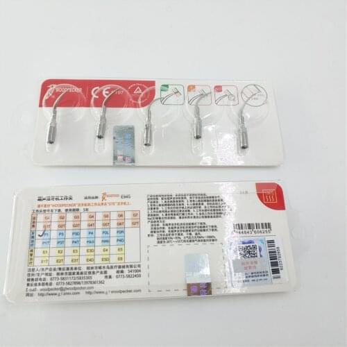 Free shipping 10 pcs x Original woodpecker G1/ G2 /G3/ G4 P1 Dental Ultrasonic Scaler Tips scaling tips EMS & WOODPECKER