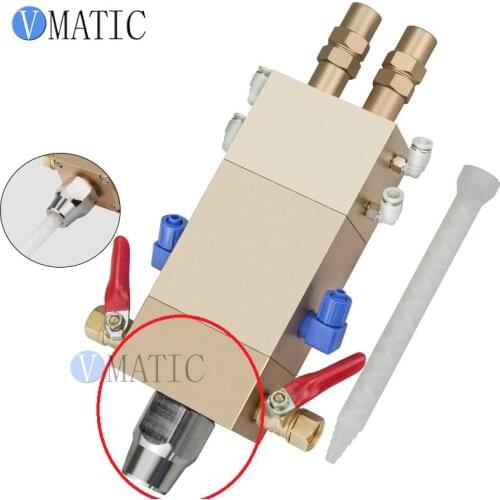 Big Flow Pneumatic AB Liquid Glue Adhesive Dispensing Suck Back Double Cylinder Valve Accessory Valve Heads Part Only