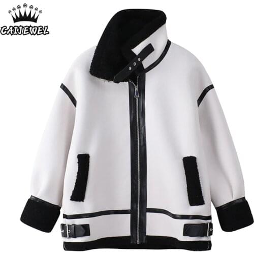 CAIJEWEL Women's White Jackets