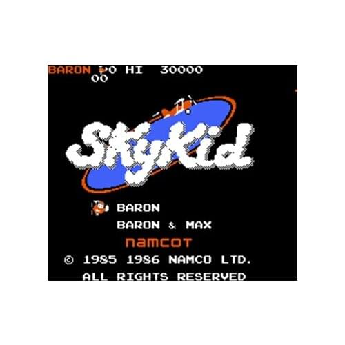 Sky Kid Region Free 60 Pin 8Bit Game Card For Subor Game Players