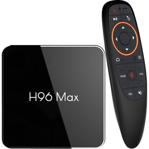 H96 MAX-X2 Android 8.1 4K TV Box 4G+64G Quad Core Voice Control WiFi 3D UK
