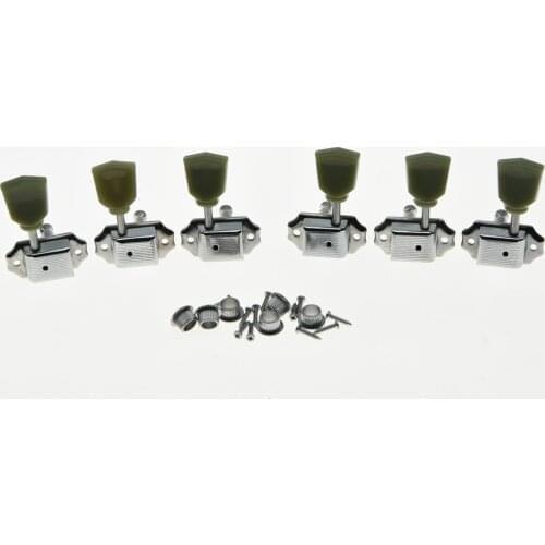 Chrome Deluxe Tuning Pegs Keys LP Guitar Tuners Machine Heads 3L3R