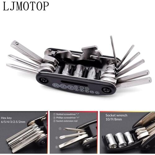 Hot Motorcycle Mechanic Repair Tools Multi Function Screwdriver Kits For Suzuki GSXR400 GSXS1000 GSF1200 GSF1250 GSF650 BANDIT