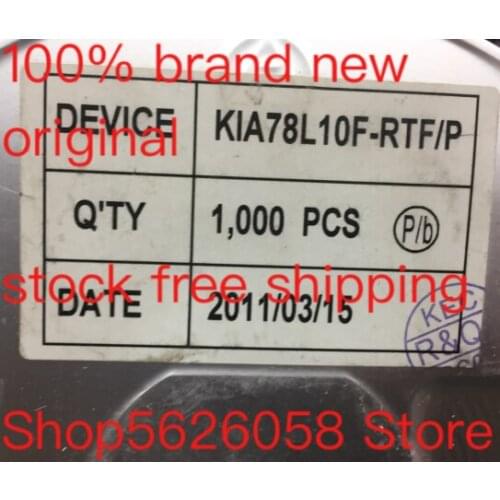 KIA78L10F-RTF/P SOT89 100% new original freeshipping STOCK 50PCS-3000PCS/LOT