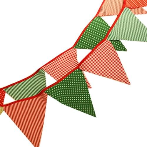 Lychee DIY Christmas Decoration Flag Banner Party Banner Flags Birthday Festival Decoration Accessories