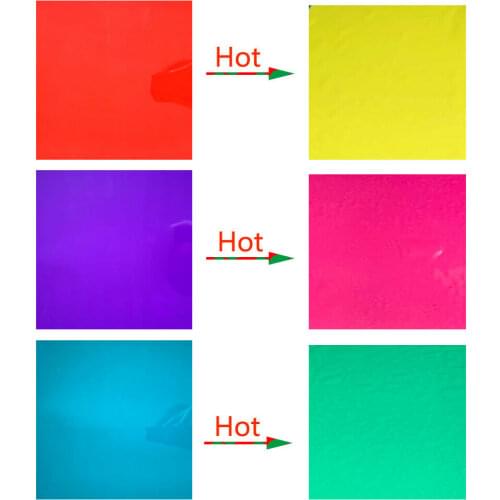 Color Changing Adhesive Vinyl Turns Color When High Temperature Sheet Making Sign Pattern for Cricut Decals Coffee Cup Decor DIY